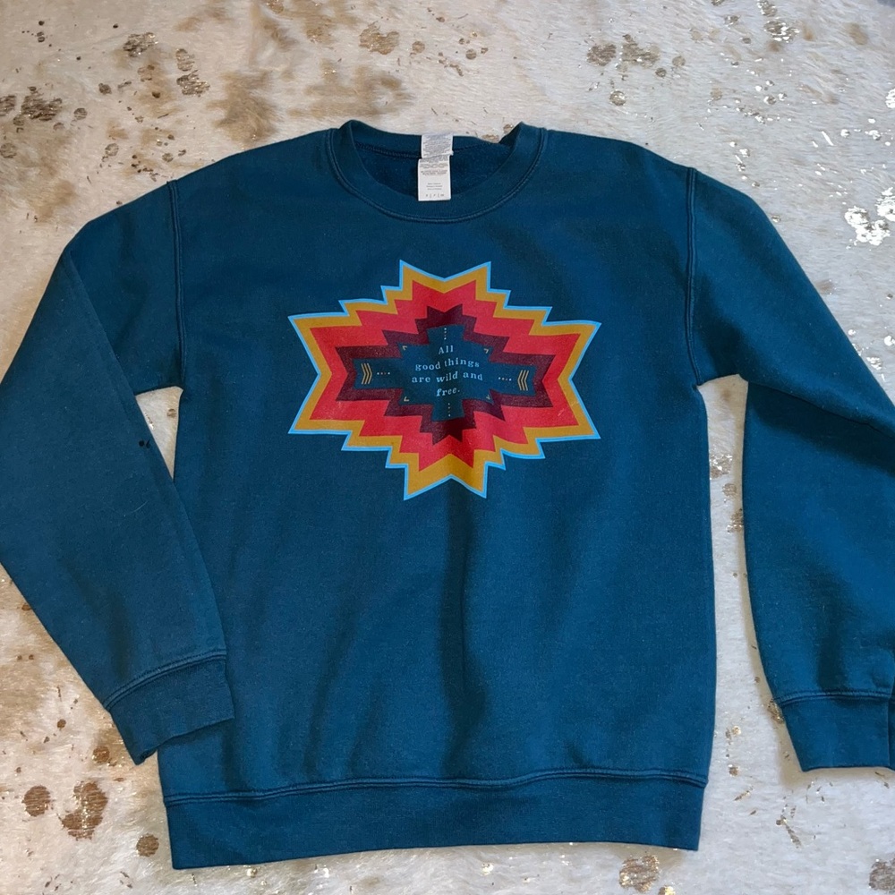 Western Teal Pullover